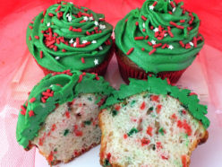 Christmas Funfetti Cupcakes