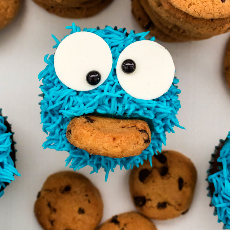 Cookie Monster Cupcakes