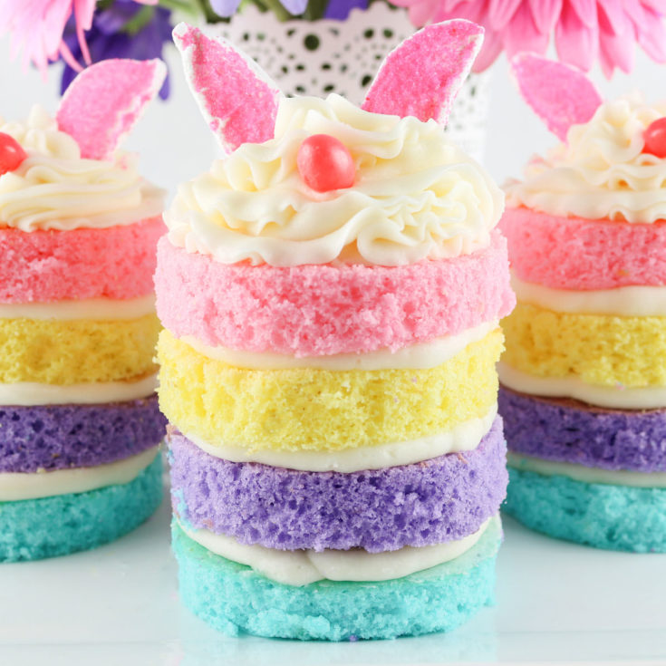 Easter Bunny Mini Cakes