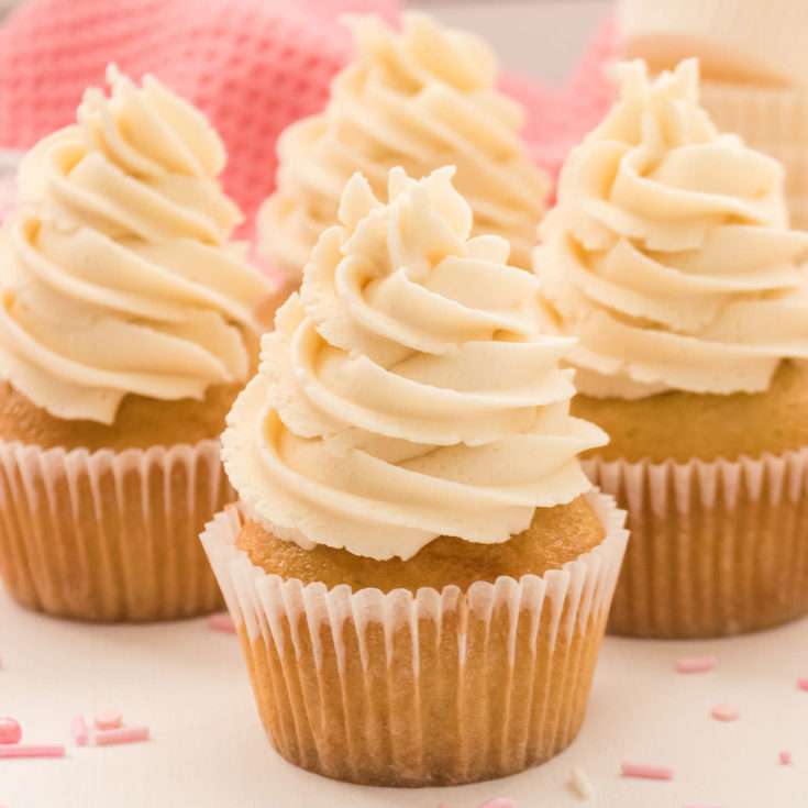 Homemade Vanilla Cupcakes