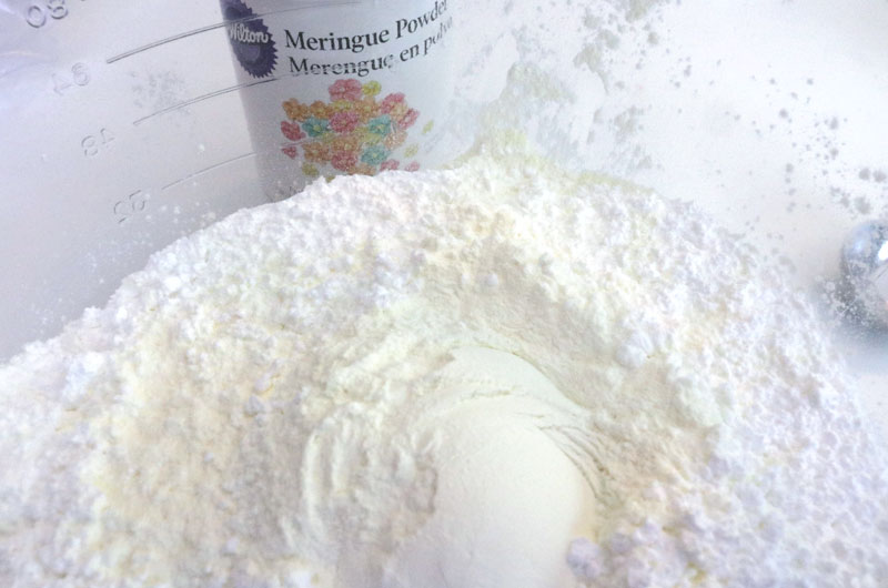 Mix Powdered Sugar with Merangue Powder