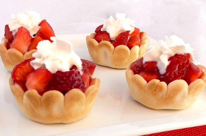 Surprise your guests and family with this unique take on a traditional dessert - Mini Strawberry Pies. Easy to make and so delicious, they would be a great Easter dessert, Sunday Brunch treat or even a Summertime BBQ sweet. Follow us for more great Easter Food ideas.