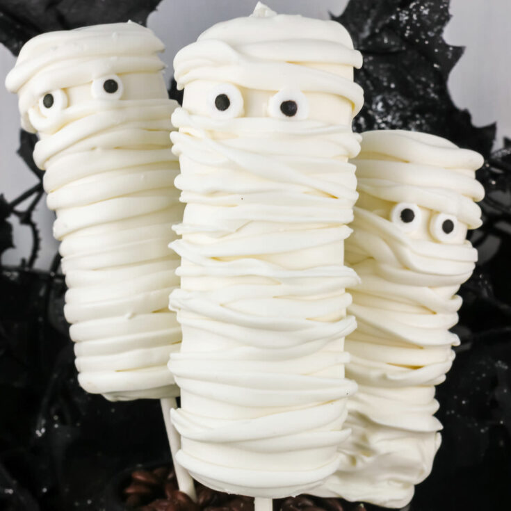 Mummy Marshmallow Pops