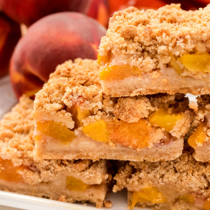 Peach Crumble Bars