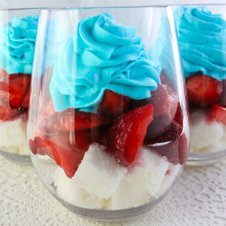 Red White and Blue Strawberry Shortcake