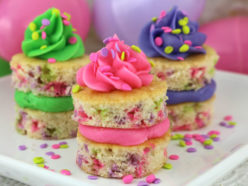 Springtime Confetti Cake Bites