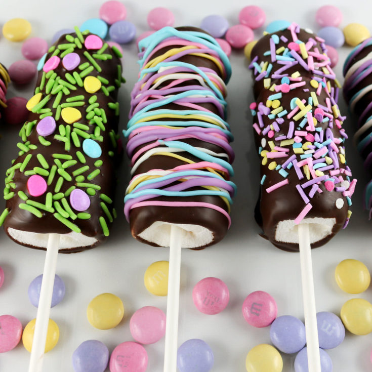 Springtime Marshmallow Pops