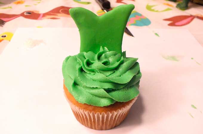 Press Tinkerbell Dress into Cupcake